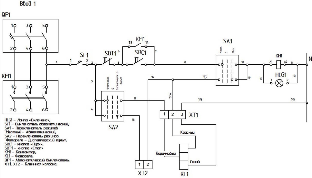 Схема электрическая принципиальная ЯУО-9612