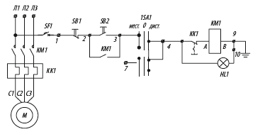 Электрическая принципиальная схема ящиков управления Я5131